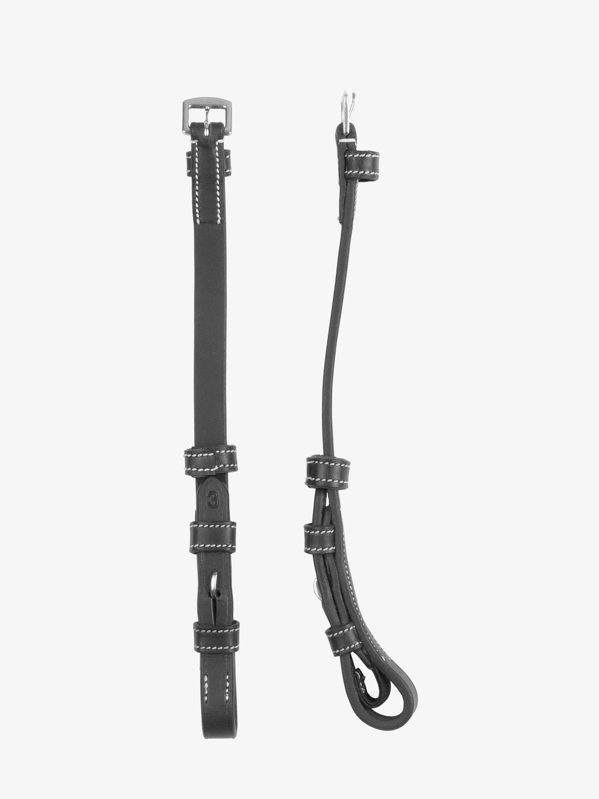 Cheekpiece French Hooks Pro Black Leather