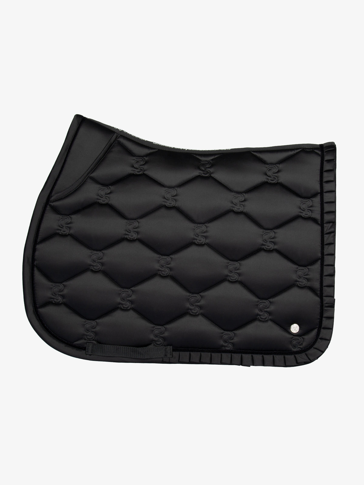 Saddle Pad Jump Ruffle Black