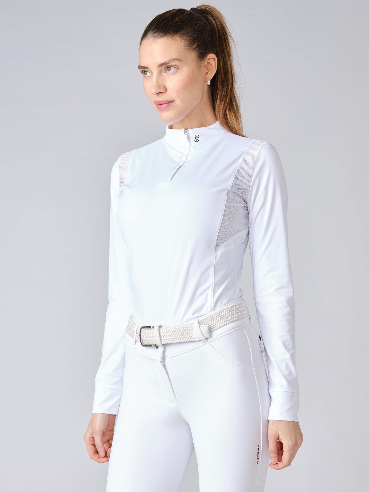 Madison L/S Competition Top White