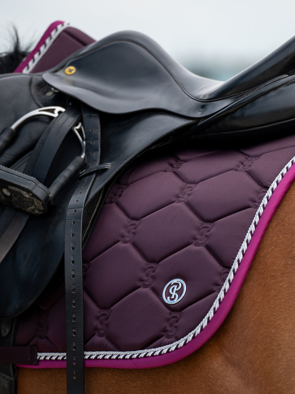 Saddle Pad Jump Signature Plum