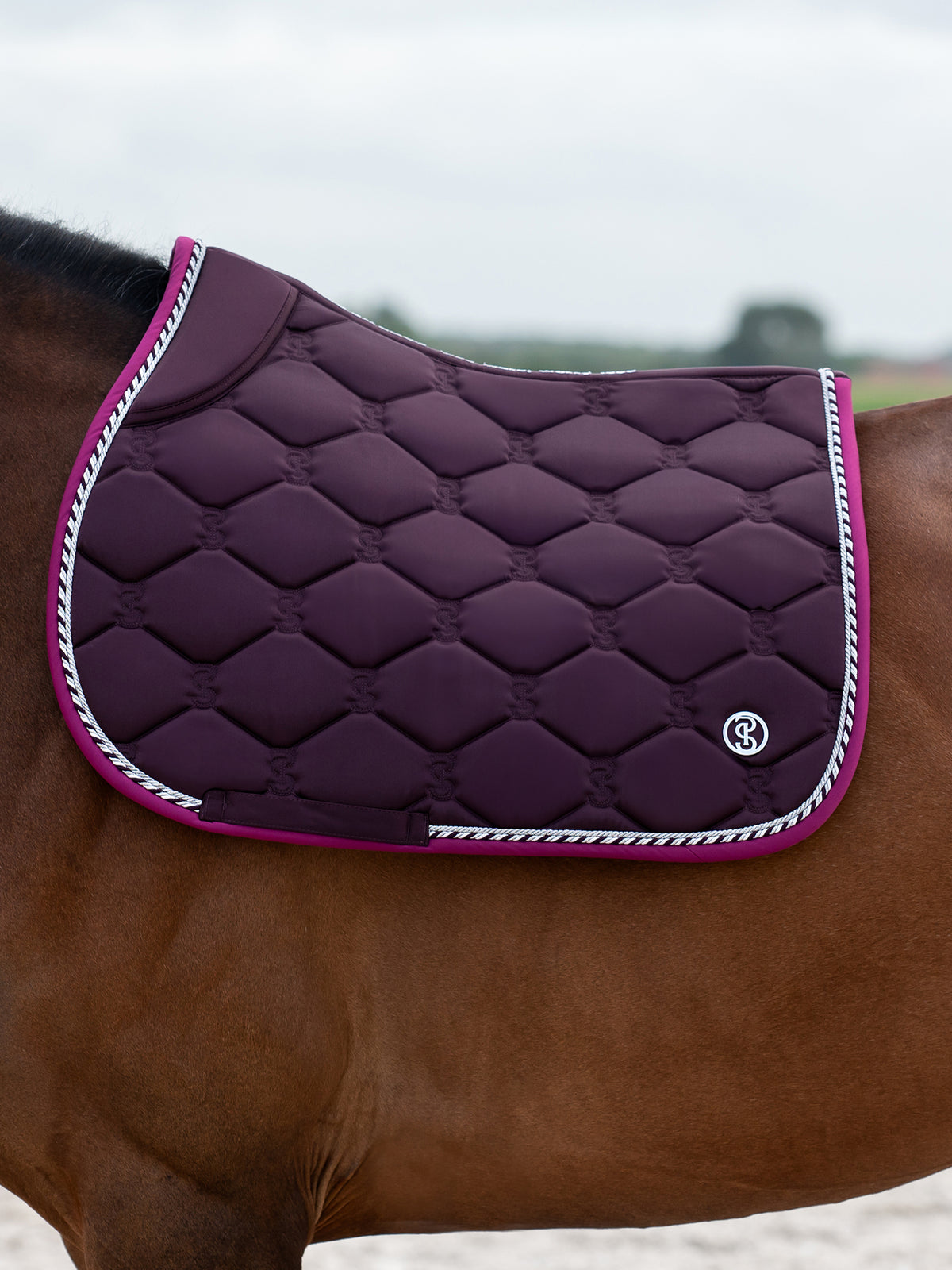 Saddle Pad Jump Signature Plum
