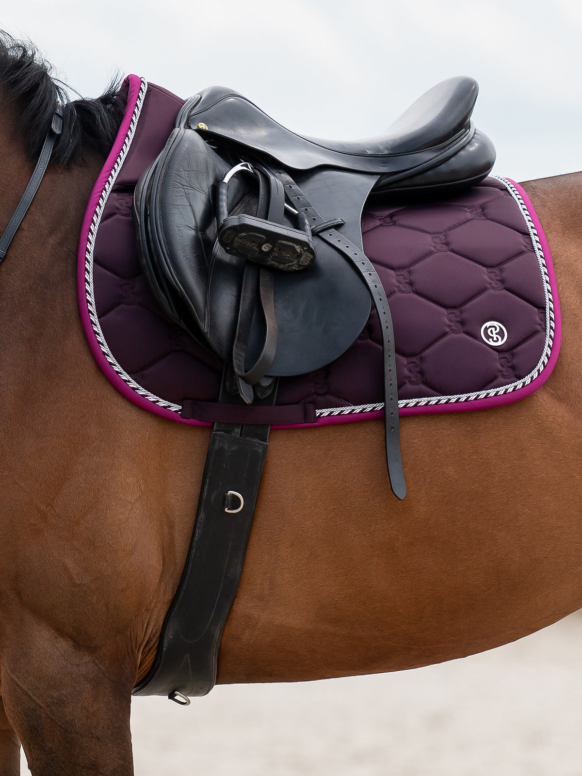 Saddle Pad Jump Signature Plum