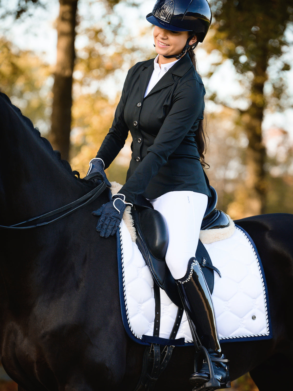 Saddle Pad Dressage Signature White