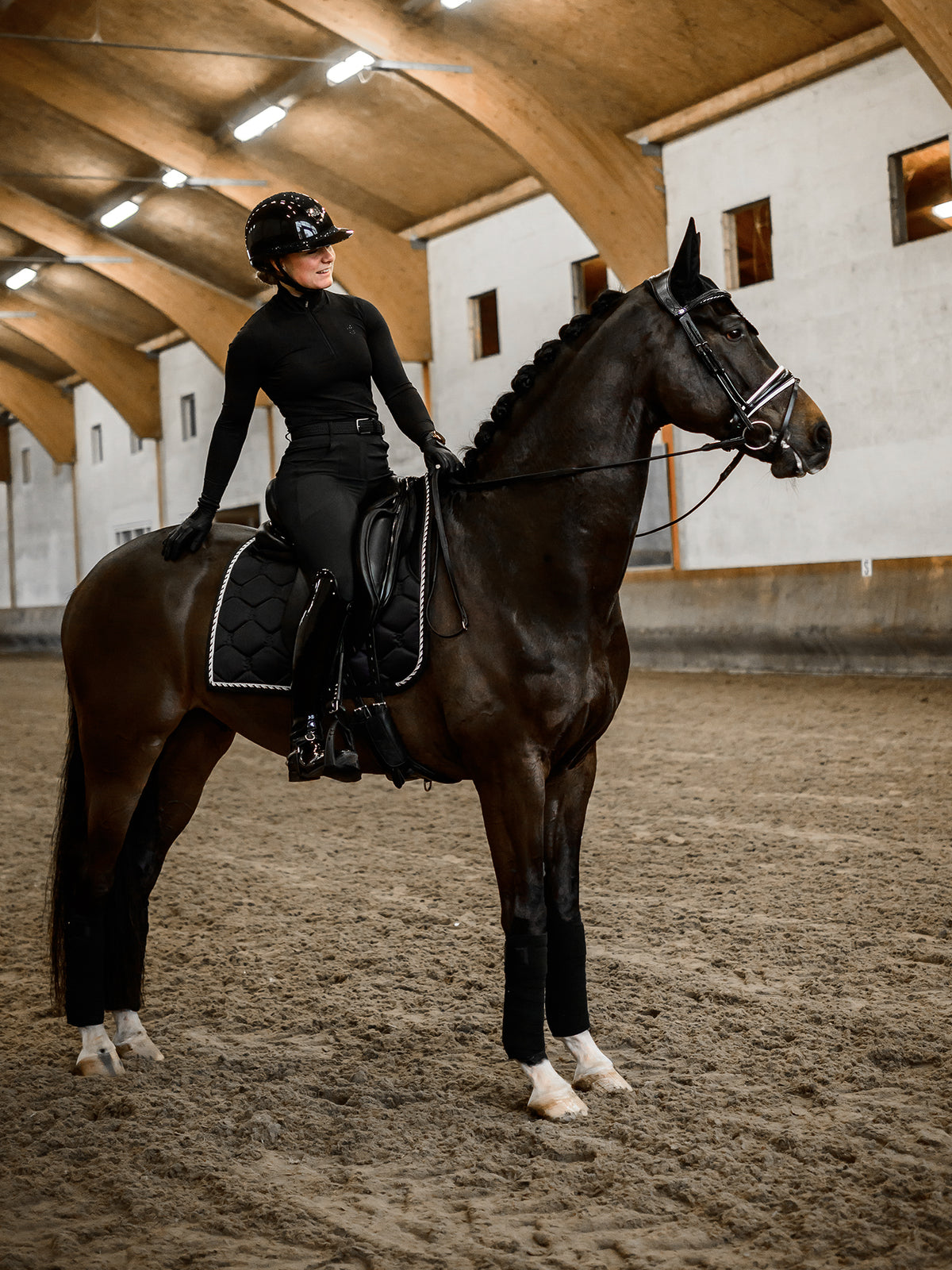 Saddle Pad Dressage Signature Black