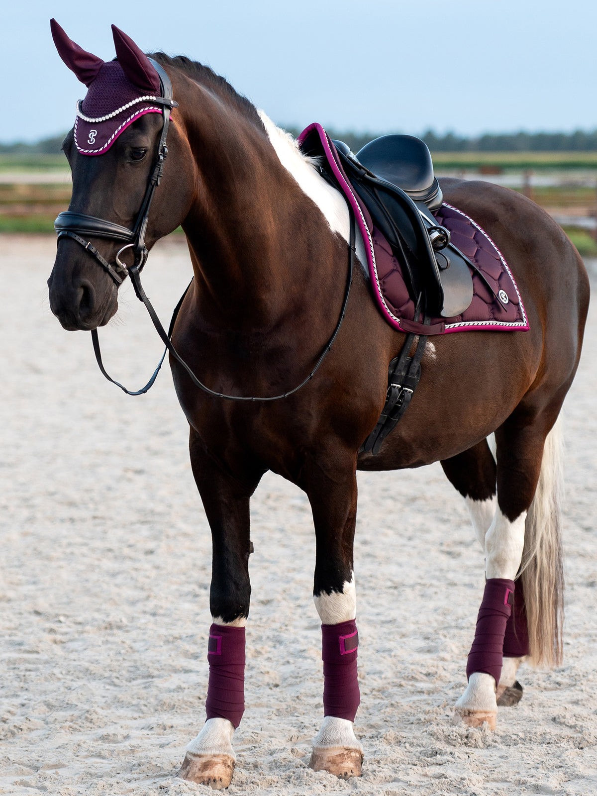 Ear Bonnet Signature Plum
