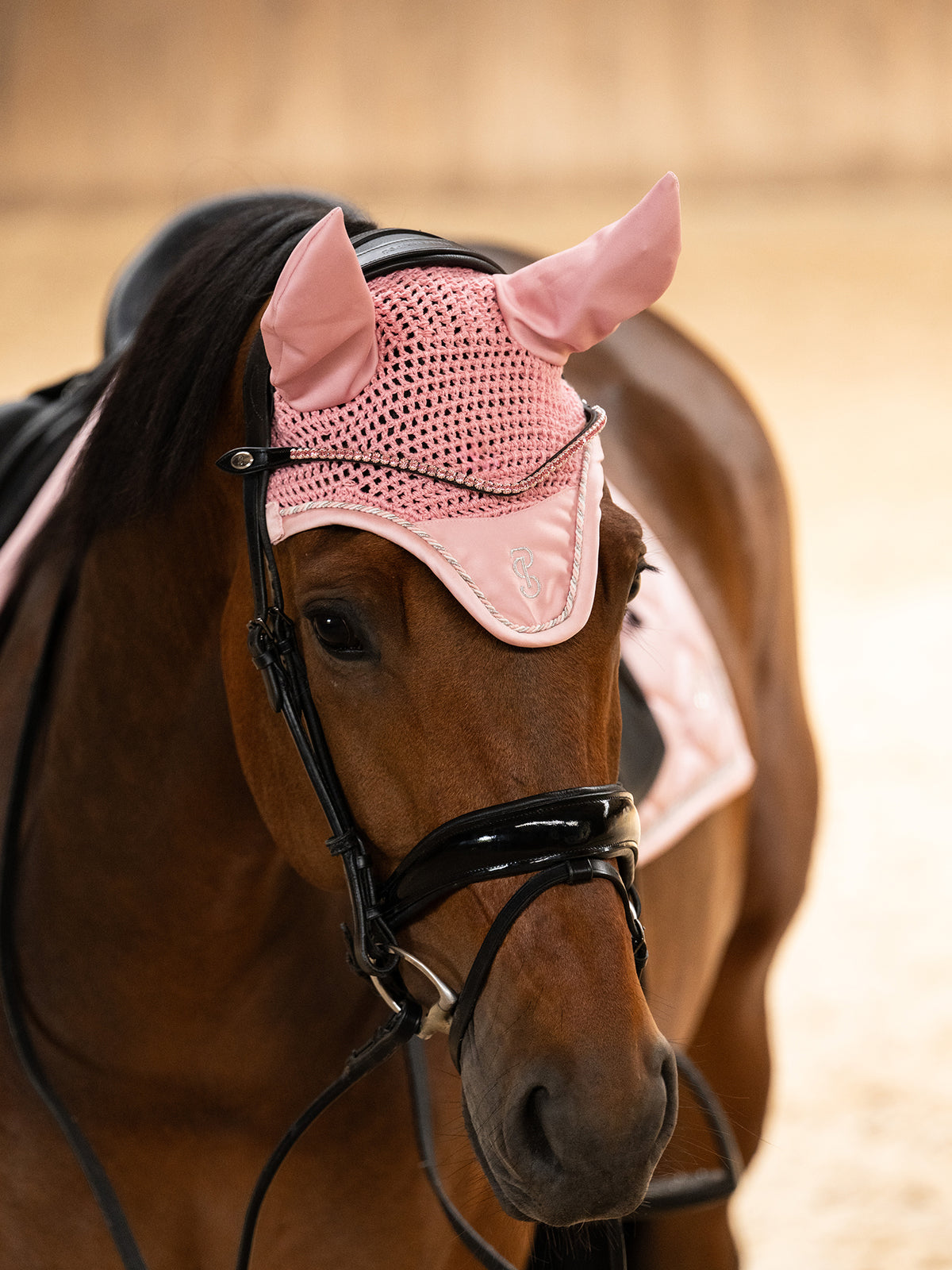 Ear Bonnet Signature Hortensia pink